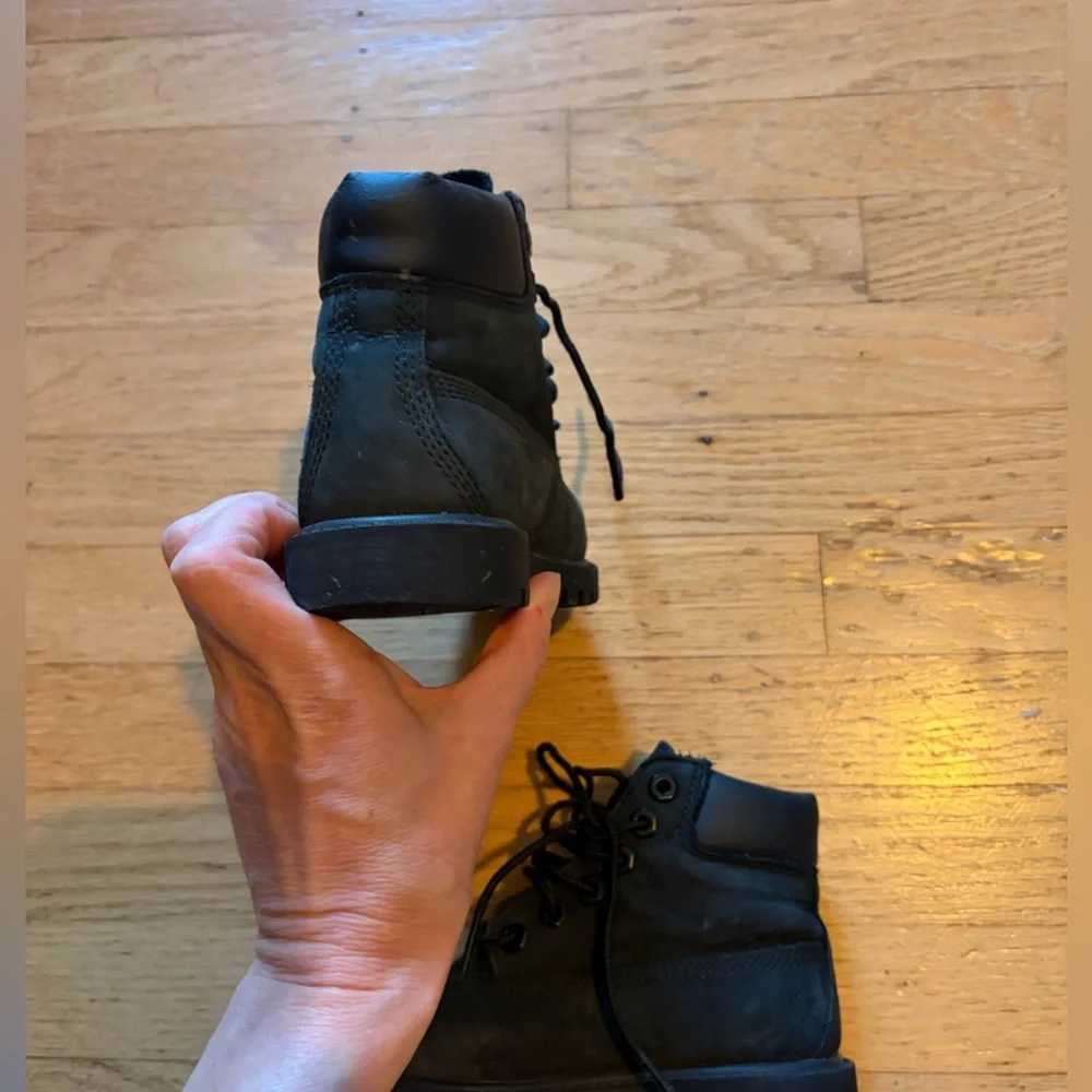 Toddler Timberland Nubuck waterproof black boots